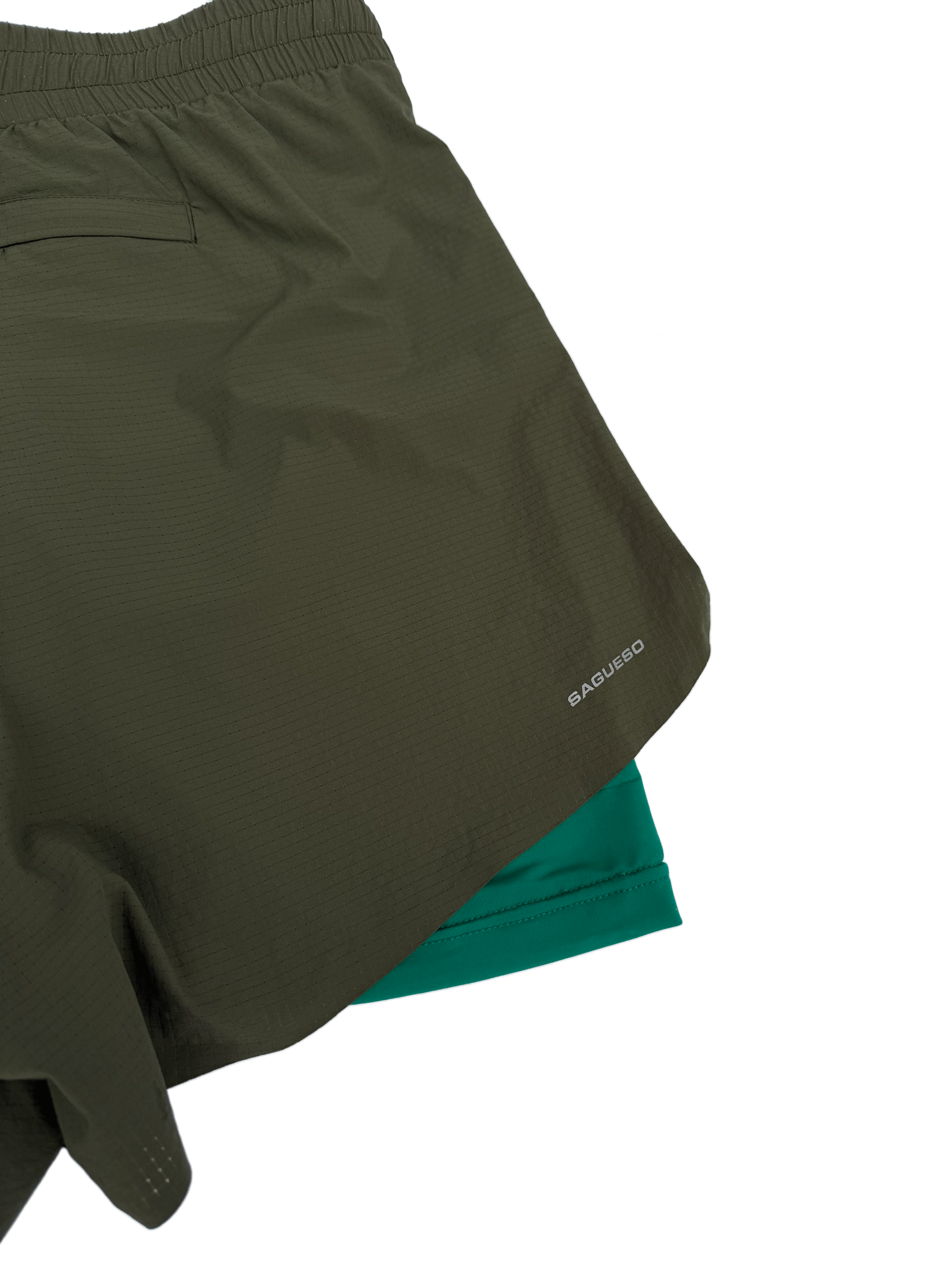 Zephyr 4" Dual-Layer Drift Shorts - Juniper