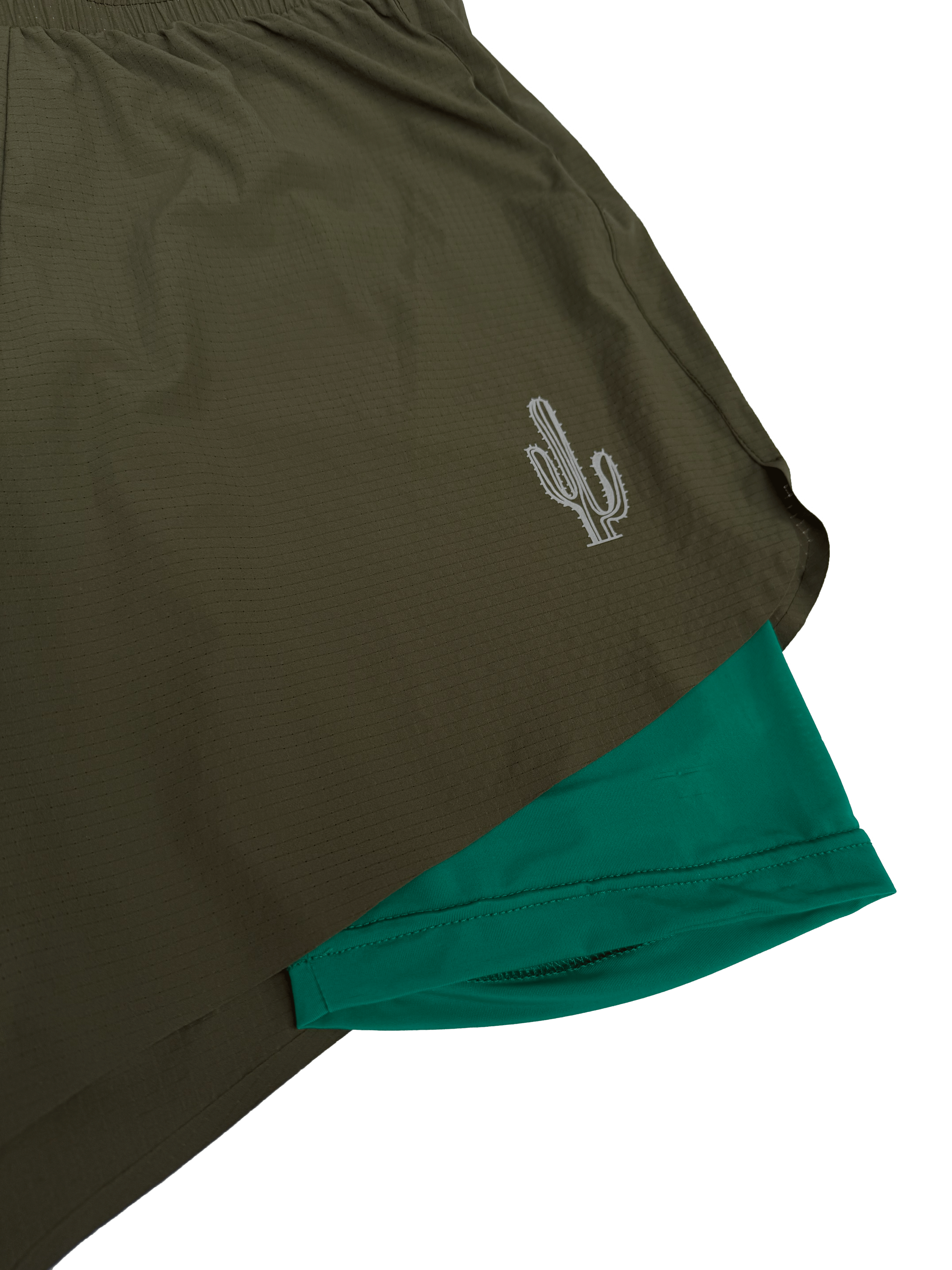 Zephyr 4" Dual-Layer Drift Shorts - Juniper