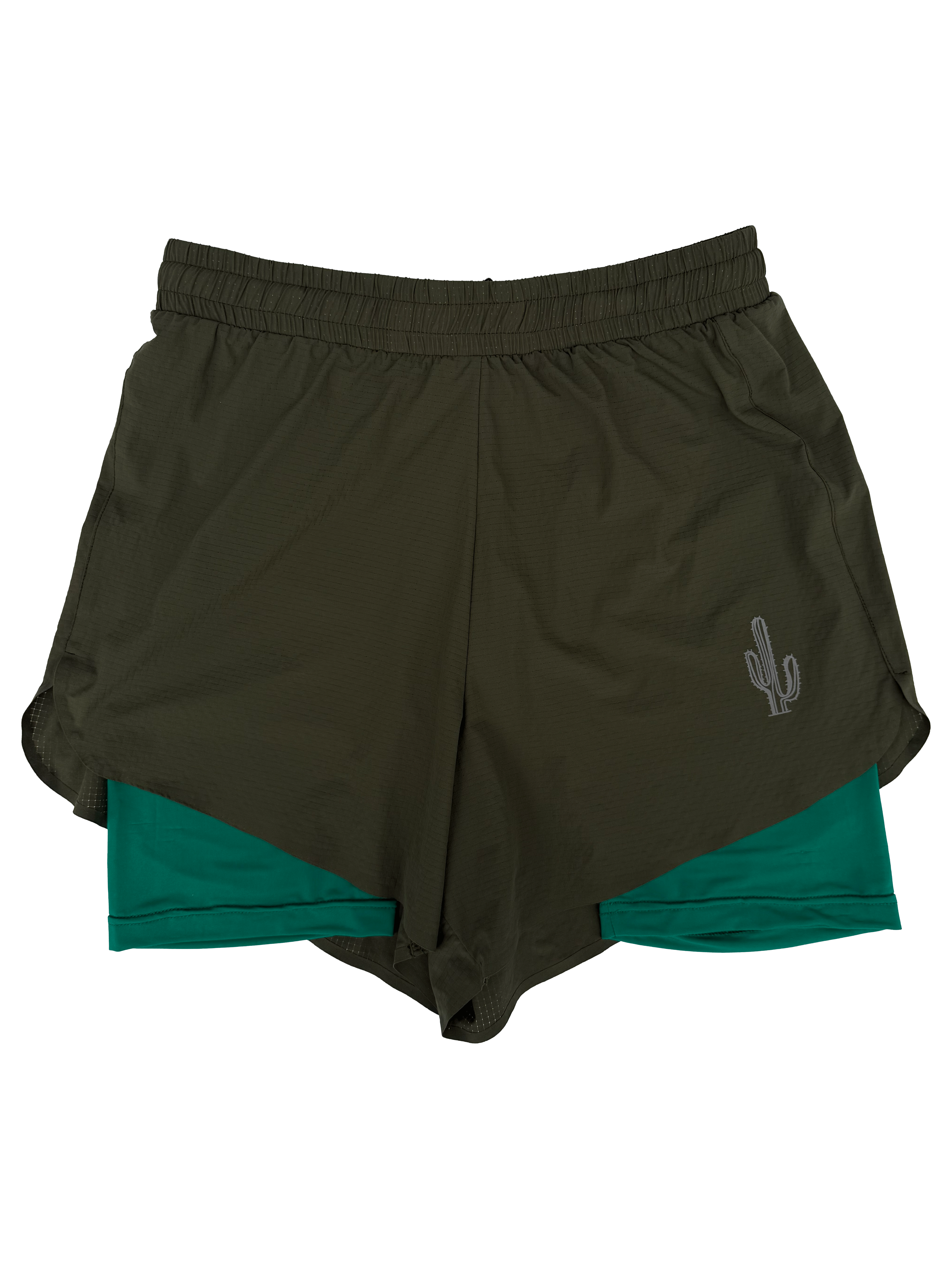 Zephyr 4" Dual-Layer Drift Shorts - Juniper