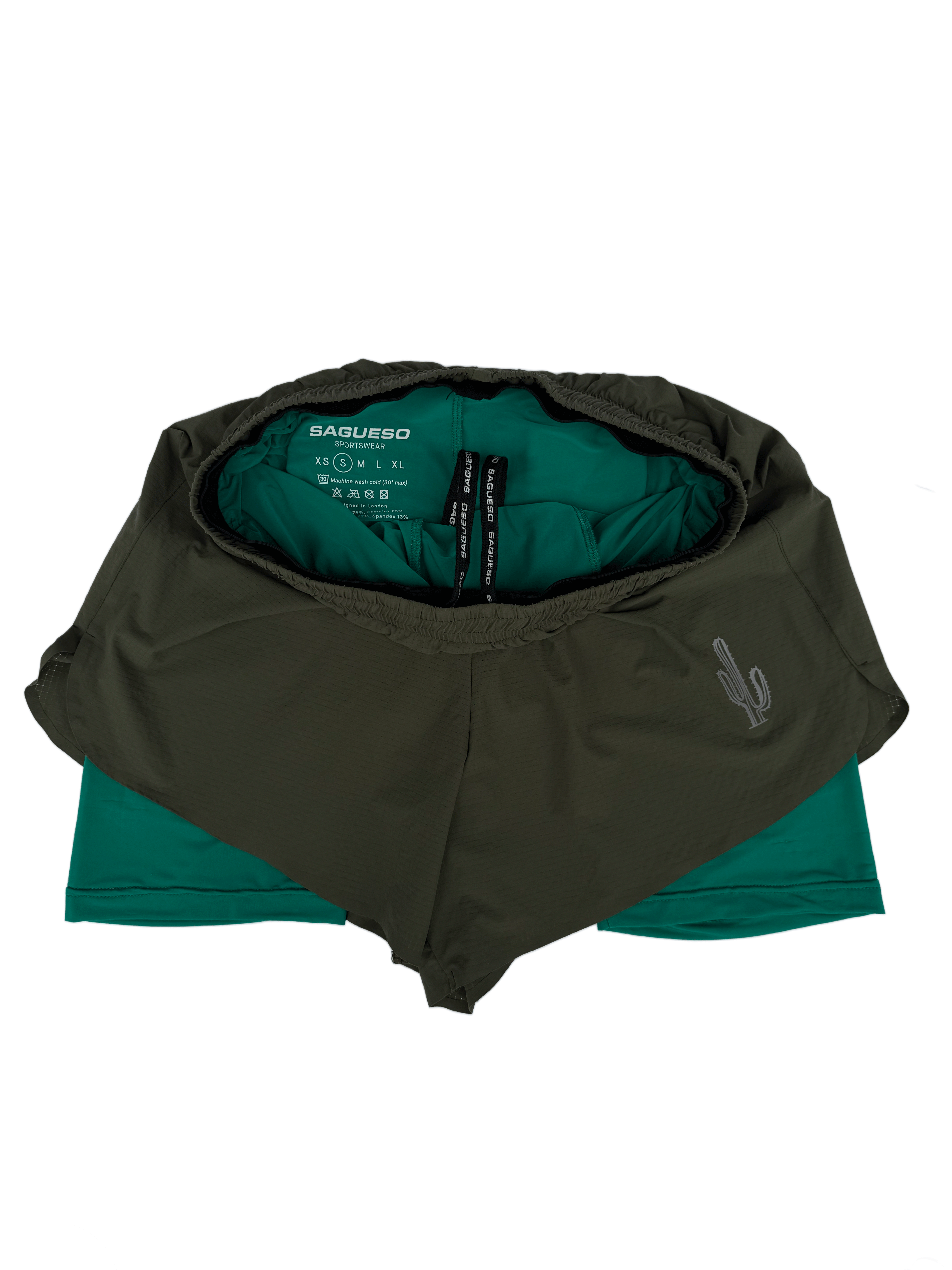 Zephyr 4" Dual-Layer Drift Shorts - Juniper