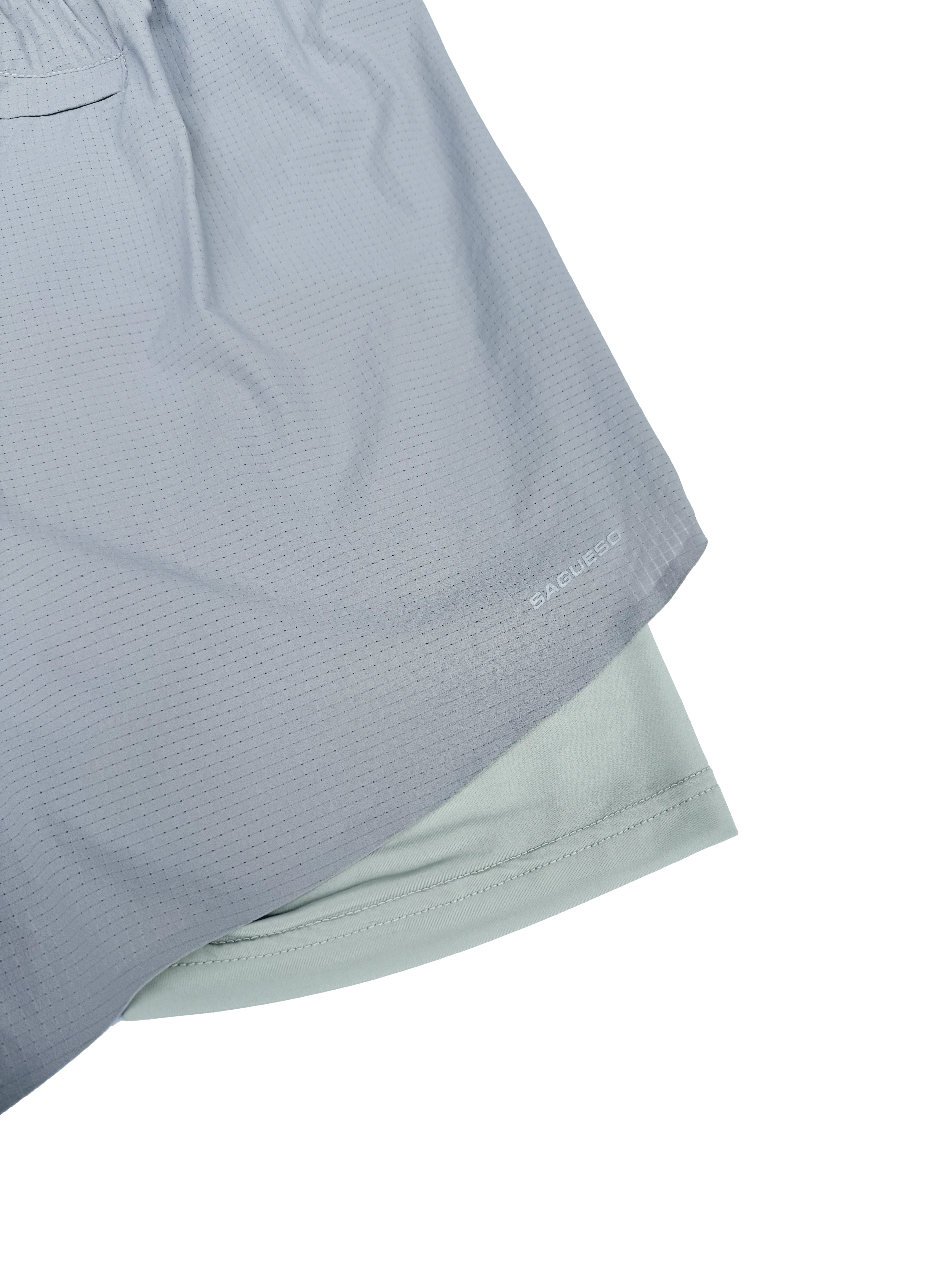 Zephyr 4" Dual-Layer Drift Shorts - Slate