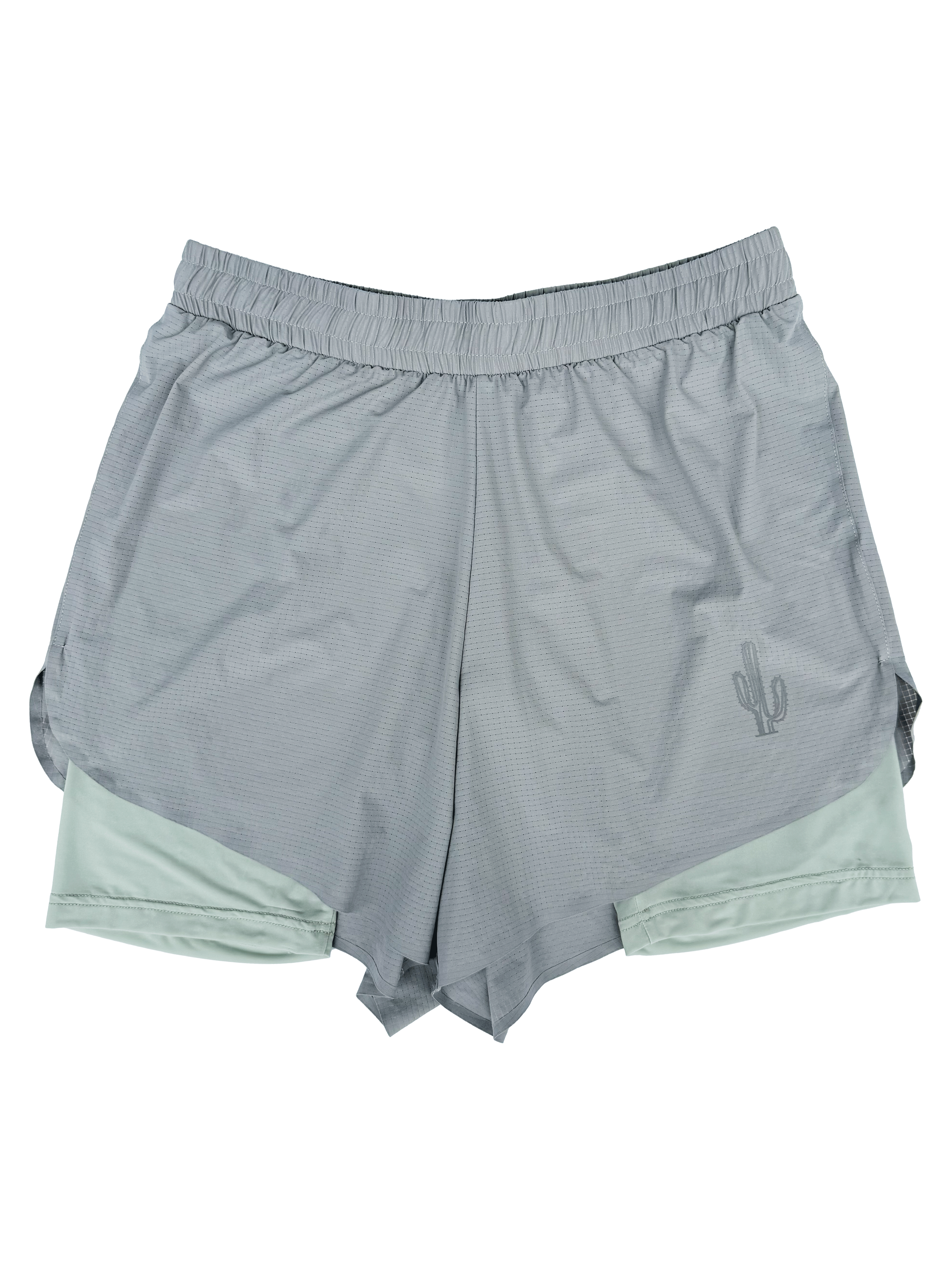 Zephyr 4" Dual-Layer Drift Shorts - Slate