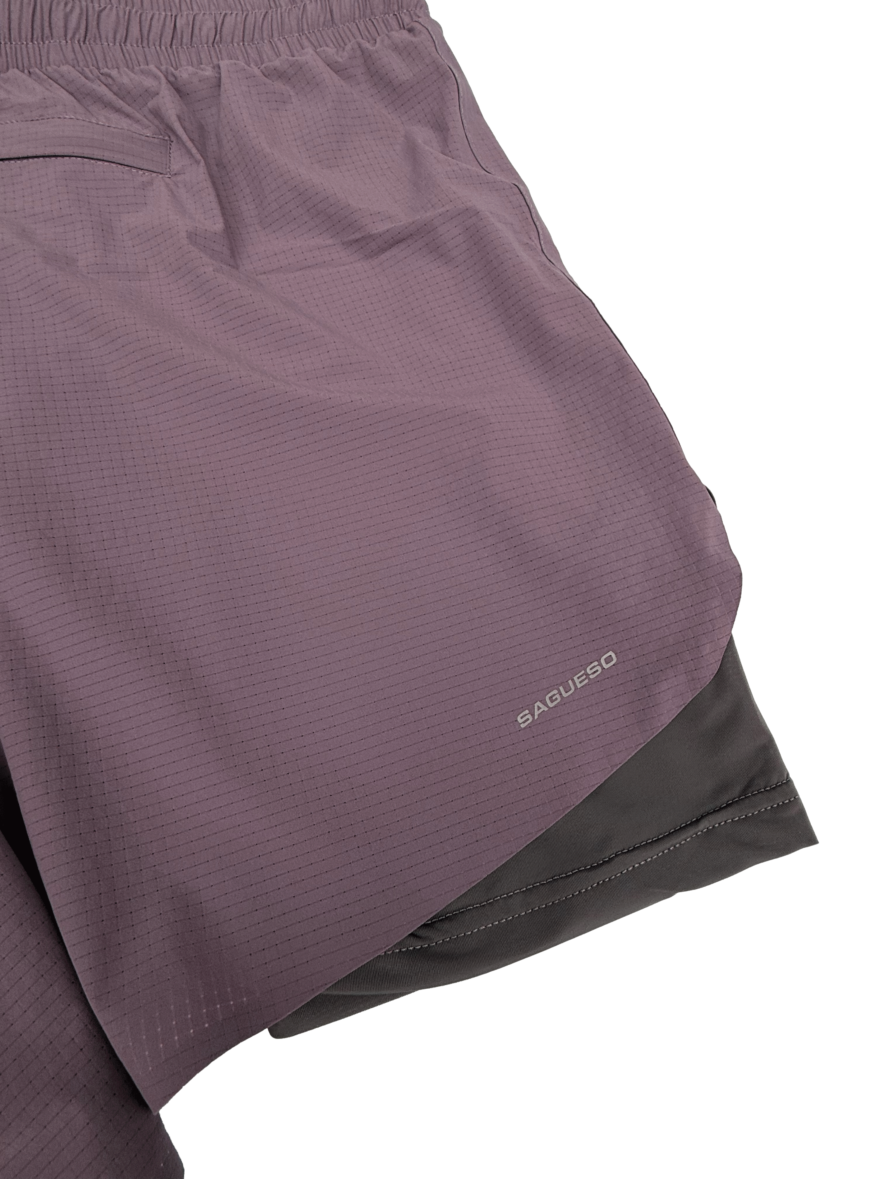 Zephyr 4" Dual-Layer Drift Shorts - Pumice
