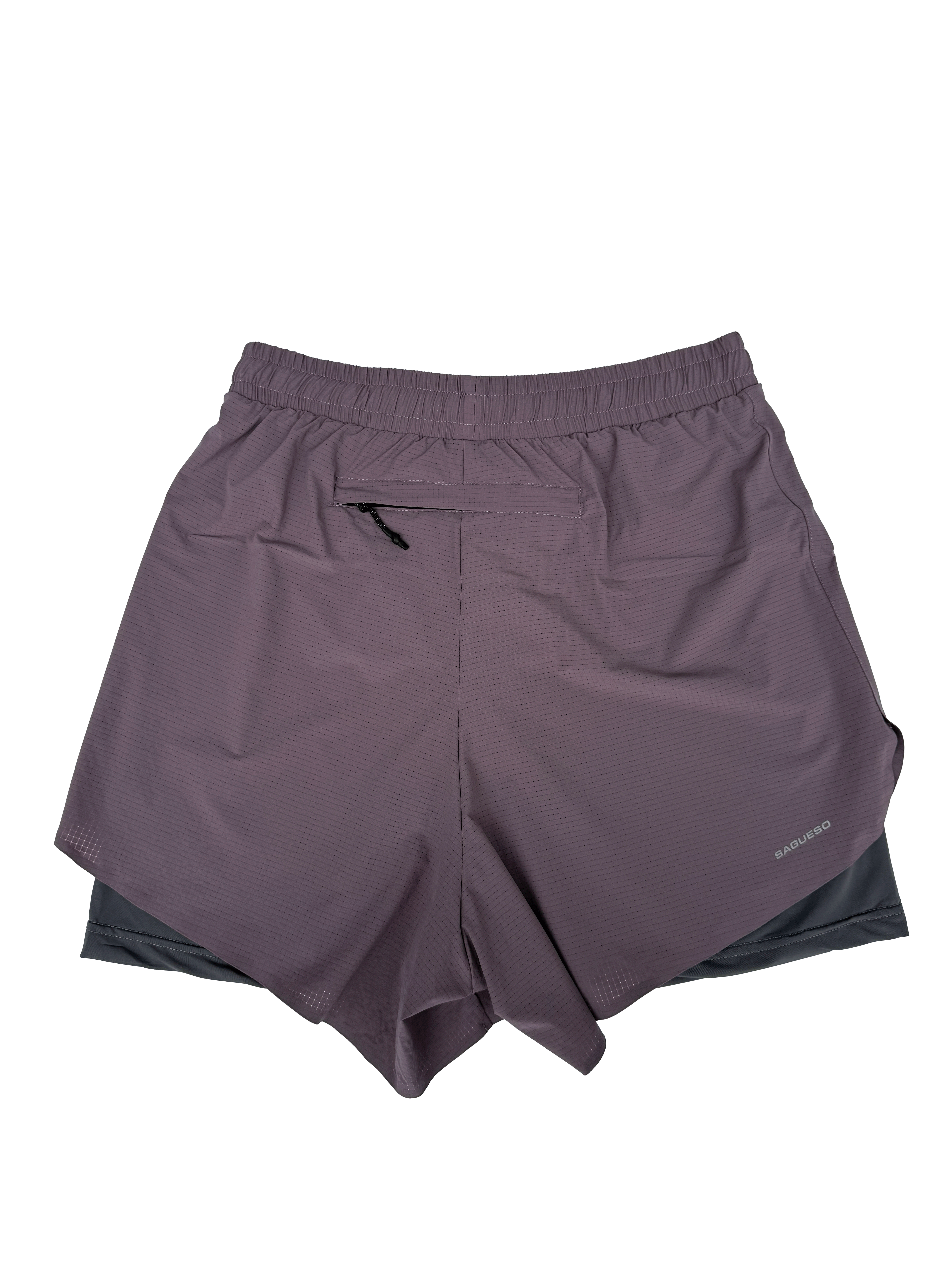 Zephyr 4" Dual-Layer Drift Shorts - Pumice