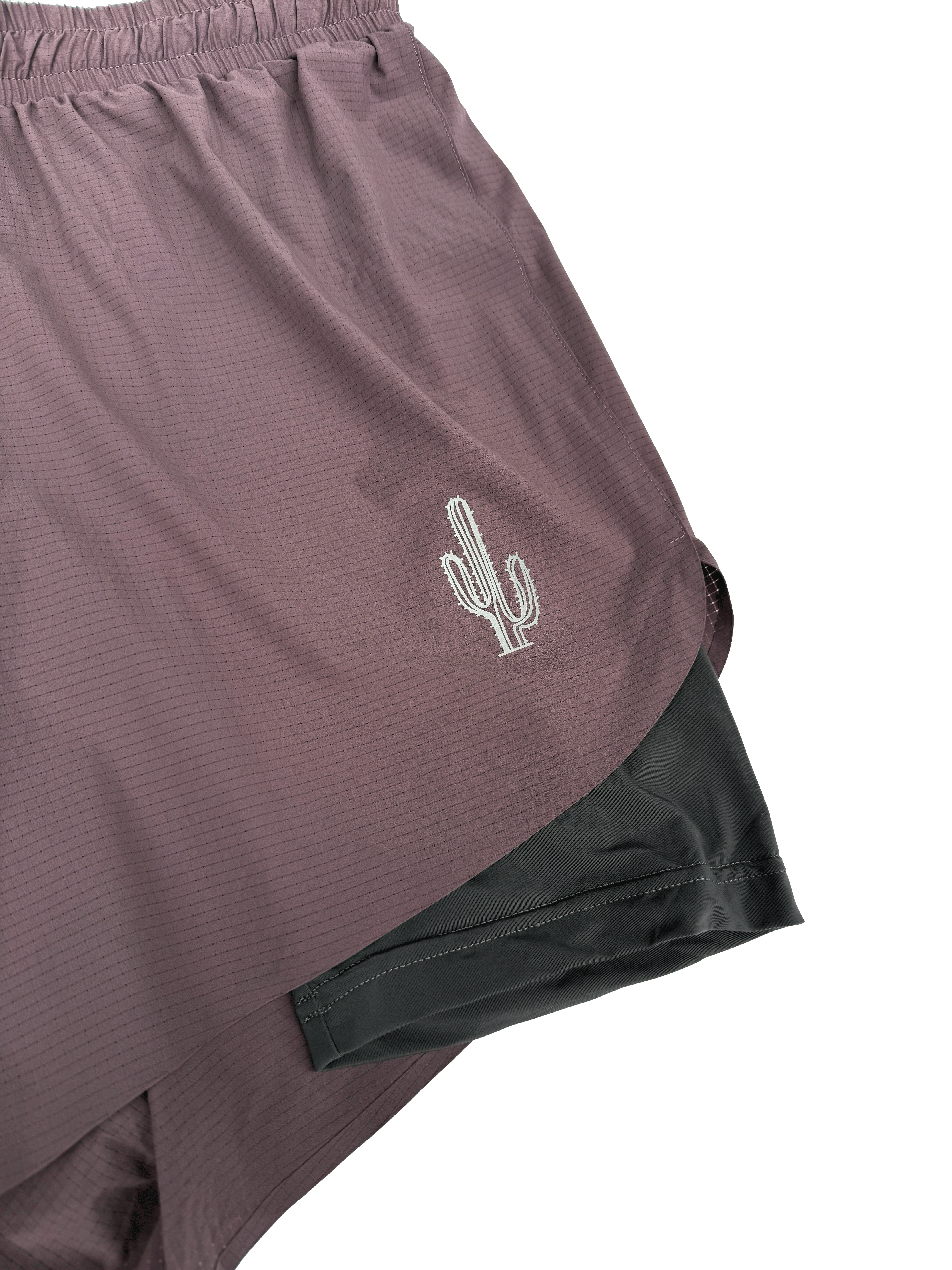 Zephyr 4" Dual-Layer Drift Shorts - Pumice