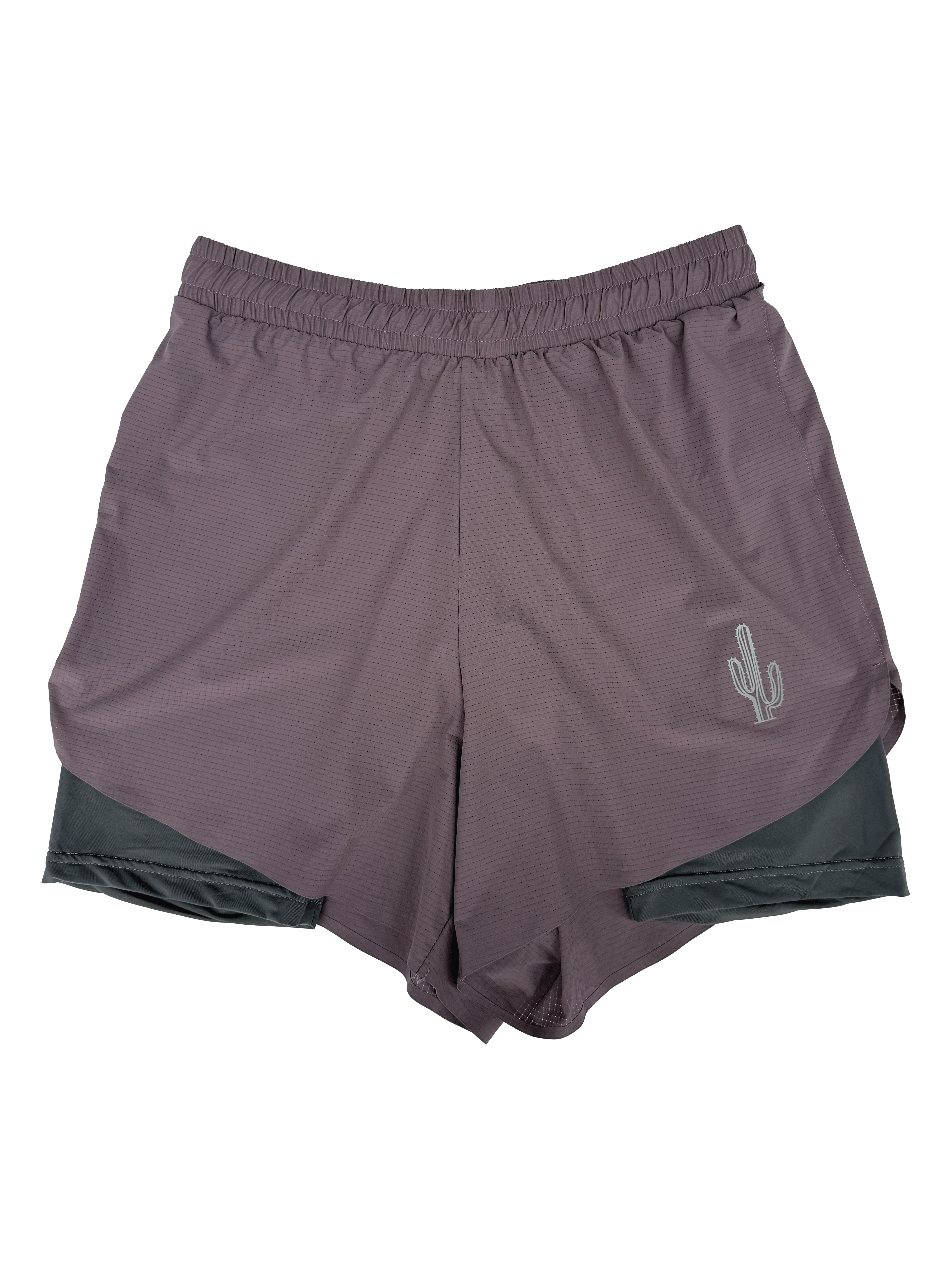 Zephyr 4" Dual-Layer Drift Shorts - Pumice