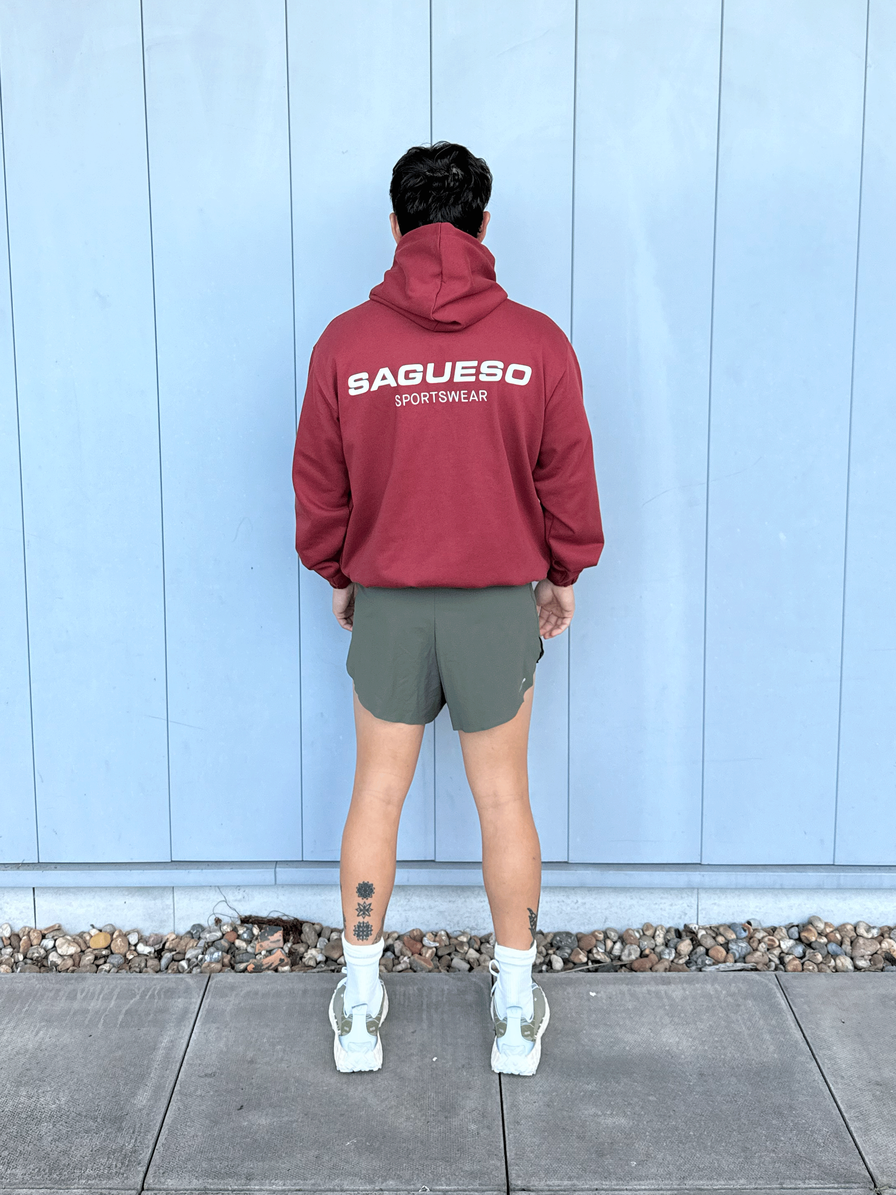 Tamarisk Pullover Hoodie - Crimson