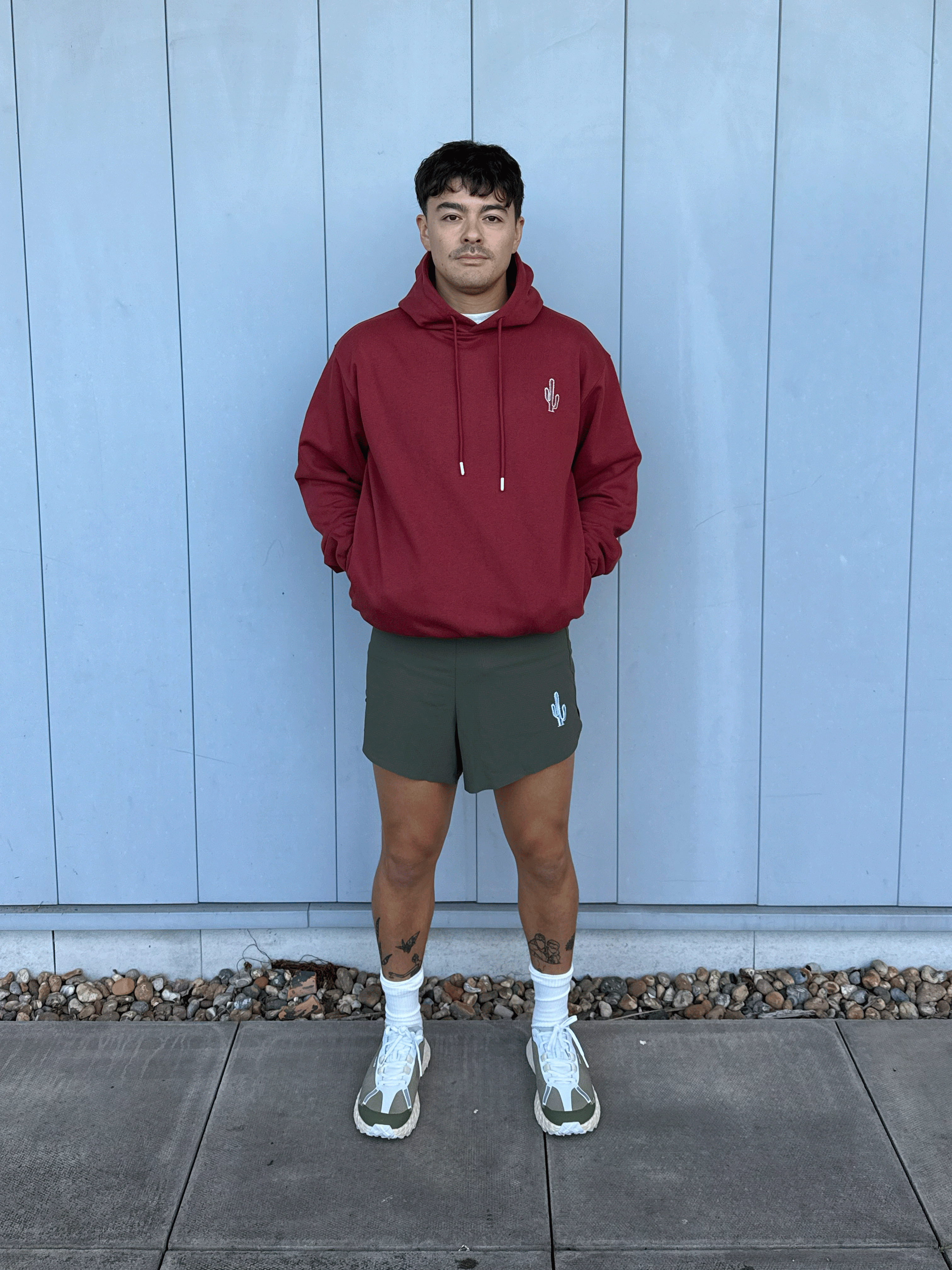 Tamarisk Pullover Hoodie - Crimson